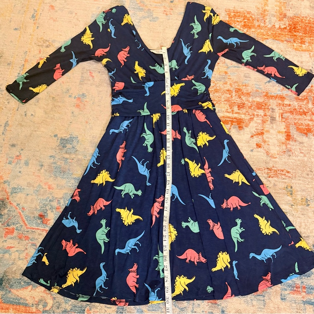 Jessy B‎ Dinosaur Dress ModCloth Colorful size Small - Picture 10 of 10